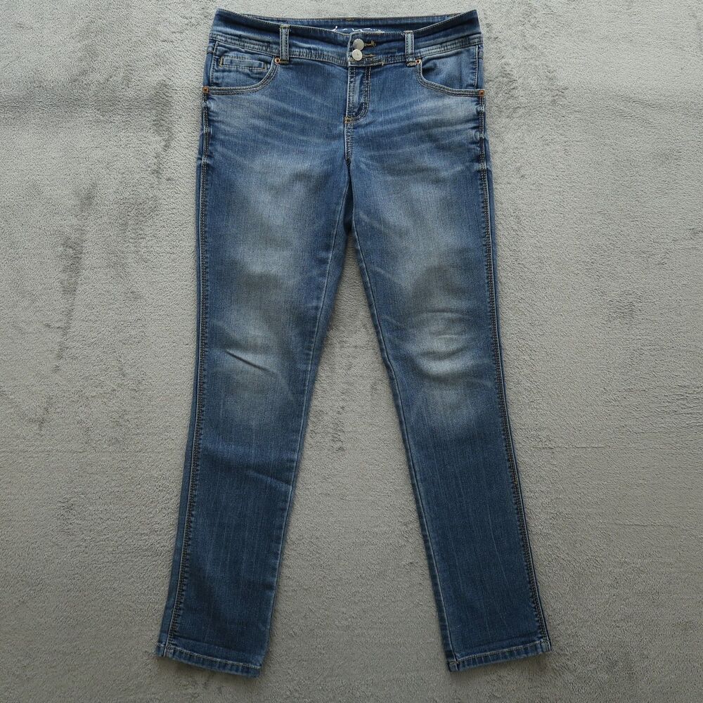 International Concepts Jeans Women's Size 6 Blue Low-Rise Skinny Leg 30" Inseam